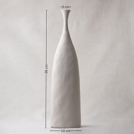 قطعة بسطح مموج - أبيض