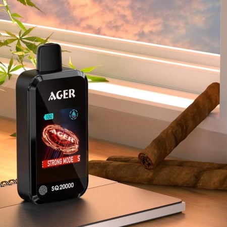 سحبة اجير اس كيو 20000 سحبة توباكو AGER SQ 20000 PUFFS TOBACCO