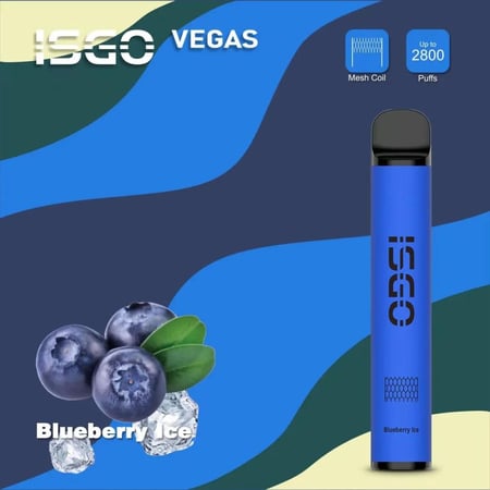 سحبة ايسجو بار 2800 سحبة بلو بيري توت ايس ISGO BAR 2800 PUFFS BLUEBERR