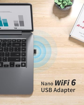 AX300 Wi-Fi 6 Nano USB — محول واي-فاي صغير لأداء أسرع