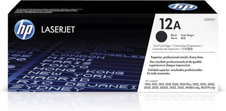 حبر طابعة ليزر أسود HP 12A Original Black