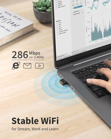 AX300 Wi-Fi 6 Nano USB — محول واي-فاي صغير لأداء أسرع