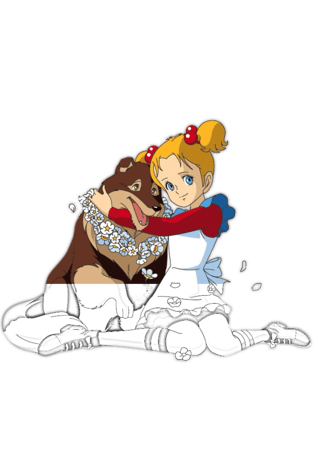 رسومات ساندي بل للتلوين