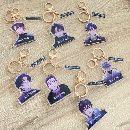 تعليقة بي تي اس انمي - BTS keychain anime