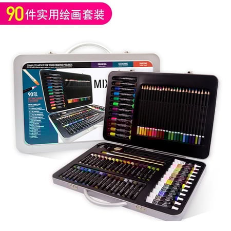 مجموعة لوحات مونتمارتر 174، صندوق هدايا، ألوان مائية، قلم تلوين، فرشاة تلوين، صندوق أدوات فنية