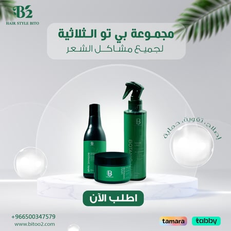 مجموعةB2 الثلاثية للعناية بالشعر