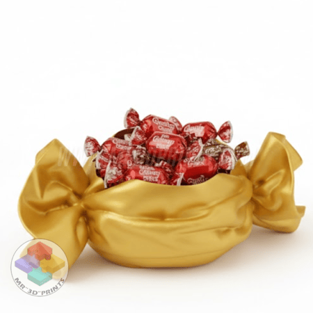 صحن تقديم حلوى على شكل (حلوى مغلفة)