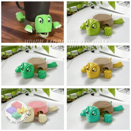 قاعدة مشروبات على شكل سلحفاة