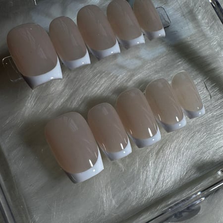 -6- French Nude press-on Nail