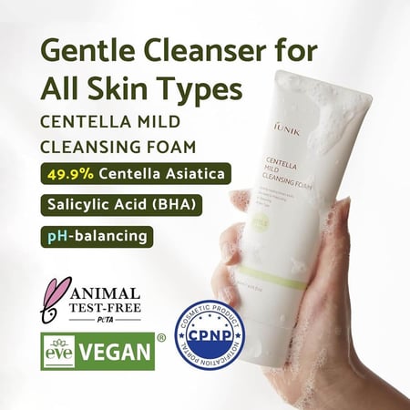 ايونيك سنتيلا رغوة التنظيف اللطيفة للوجه - 120 مل