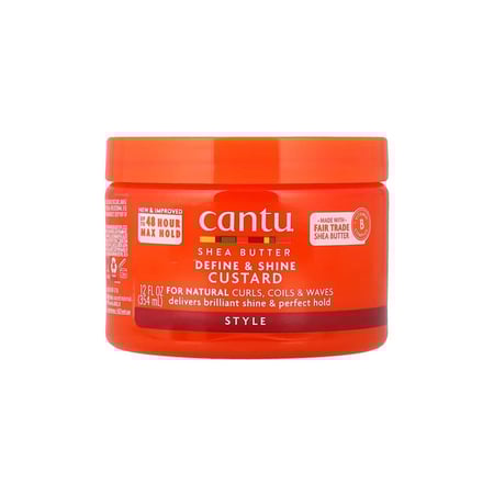 كانتو زبدة الشيا ديفين آند شاين كاسترد لتجعيد ولمعان الشعر - 340 جم
