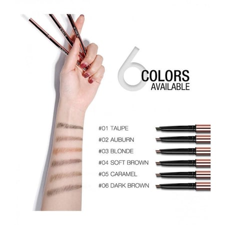 او تو او قلم تحديد الحواجب فاين تراينجل رمادي داكن 01-  0.2 جم