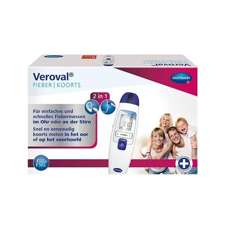 هارتمان فيرفال مقياس حرارة  2 في 1 بالأشعة تحت الحمراء في الأذنين على الجبين