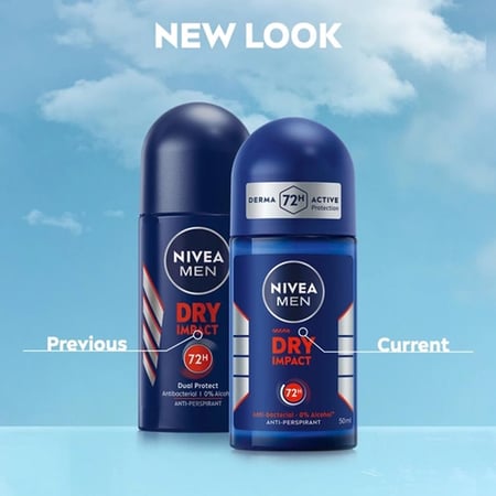 نيفيا مزيل عرق رول اون للرجال دراي امباكت - 50 مل