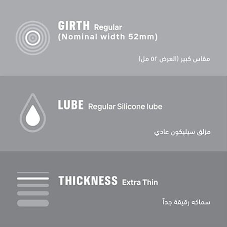 ديوركس واقي ذكري رقيق فيذرلايت الترا - 3 حبة