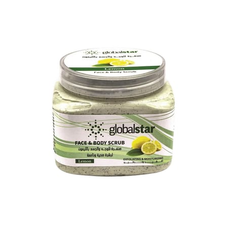 جلوبال ستار مقشر الوجه والجسم ليمون - 500 مل