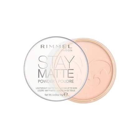 ريميل لندن بودرة مضغوطة ستاي مات 002 بينك بلوسوم - 14 جم