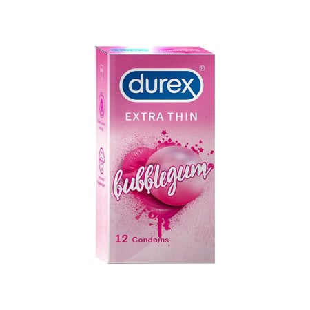 ديوركس إكسترا ثين واقي ذكري بنكهة العلكة - 12 حبة