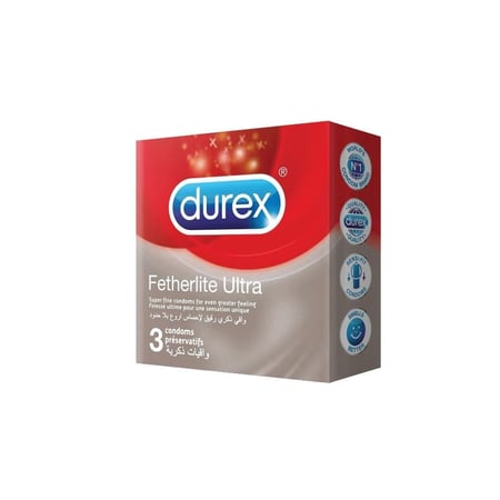 ديوركس واقي ذكري رقيق فيذرلايت الترا - 3 حبة