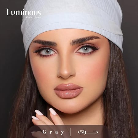 لومينوس عدسات لاصقة ملونة شهرية - جراي