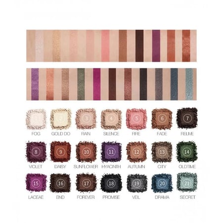 او تو او لوحة ظلال عيون دارلينج مكون من 21 لون  متعدد الالوان