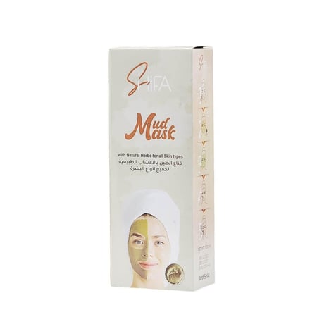 شفا قناع الطين بالأعشاب الطبيعية لجميع أنواع البشرة - 120 مل