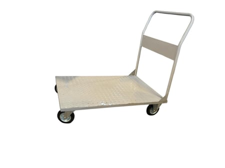 عربة معدنية متينة لنقل الأحمال الثقيلة بتصميم غير قابل للطي