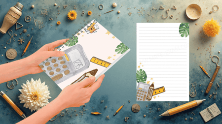 غلاف دفتر رياضايات