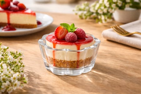 كوب تشيز كيك زجاج Glass Cheesecake Cup