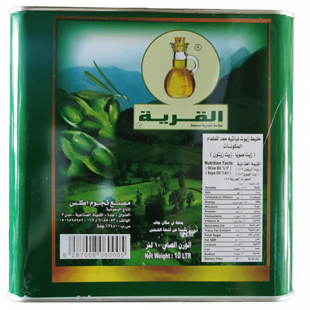 زيت زيتون مخلوط من القرية مناسبة للطهي اليومي