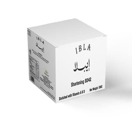 عبوة سمن شيورتنج إبلا 15 كجم نباتي  مثالي لصناعة المخبوزات والحلويات