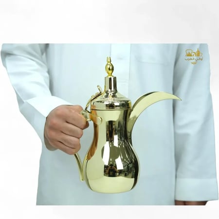 دلة القهوة العربية الرسلان أستيل ذهبي