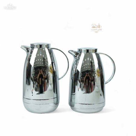 طقم ترمس تيواني فضي