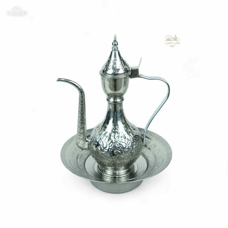 طقم ابريق غسيل يدين فضي