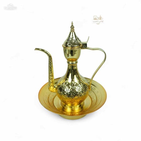 طقم ابريق غسيل يدين ذهبي