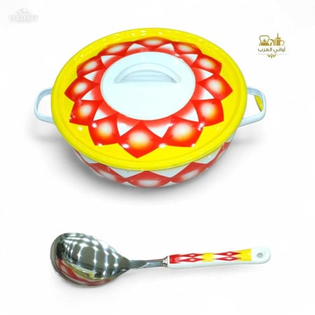 طقم سفرة طعام رمضانية نقشة الغضار الأحمر