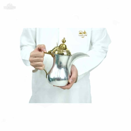 طقم دلة بغدادية نحاس لونين حبش