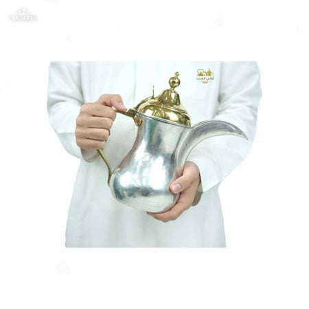 طقم دلة بغدادية نحاس لونين حبش