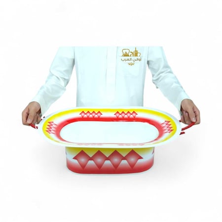 غوزي بيضاوي نقشة غضار الأحمر