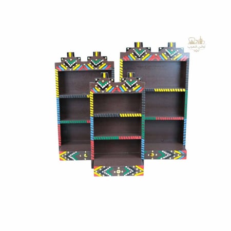 وجار ديكور  خشبي تراثي تحفة بني