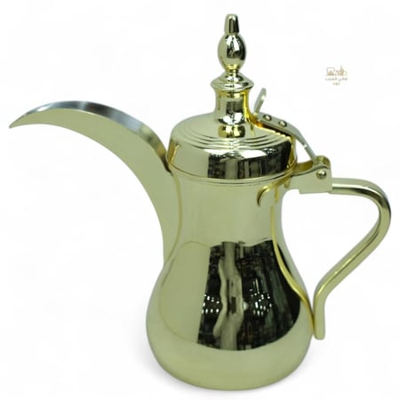 دلة القهوة العربية الموديل الملكي أستيل ذهبي