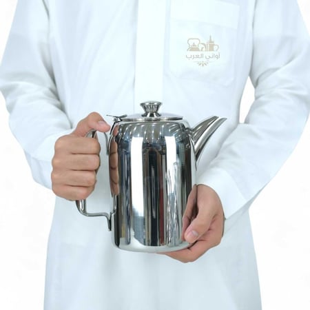 ابريق يدجنب ستانلس استيل 8/18 وارد العساف