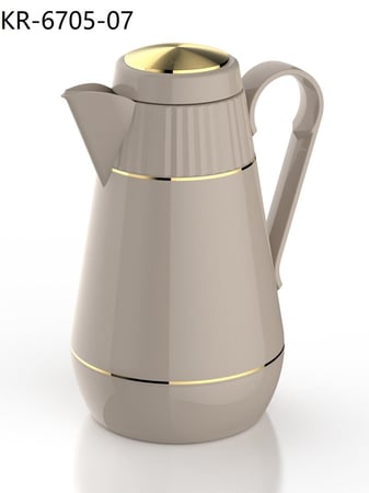 ترمس شاي وقهوة لتر ذهبي KR-6705