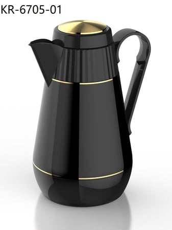 ترمس شاي وقهوة لتر ذهبي KR-6705