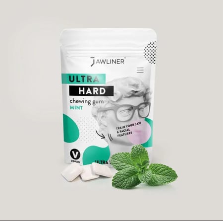 علكة جولاينر® الأصلية لتقوية عضلات الفك بنكهة النعناع JAWLINER® Fitness Chewing Gum Mint
