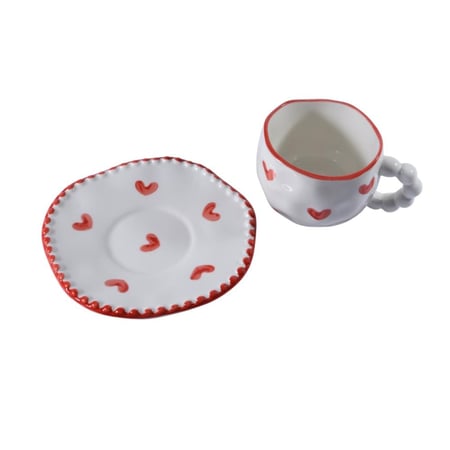 كوب قهوة قلوب