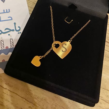 قلادة القلب المميزه بالتصميم الكوري