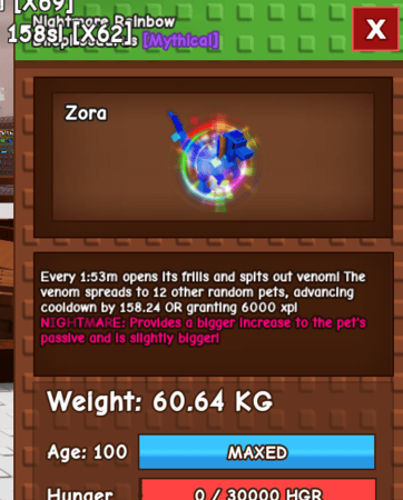 dilophosaurus RAINBOW NIGHT MARE