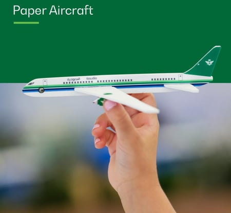 طائره تركيب ورقيه