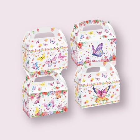 صندوق هدايا عيد الميلاد الفراشات أشكال متعددة